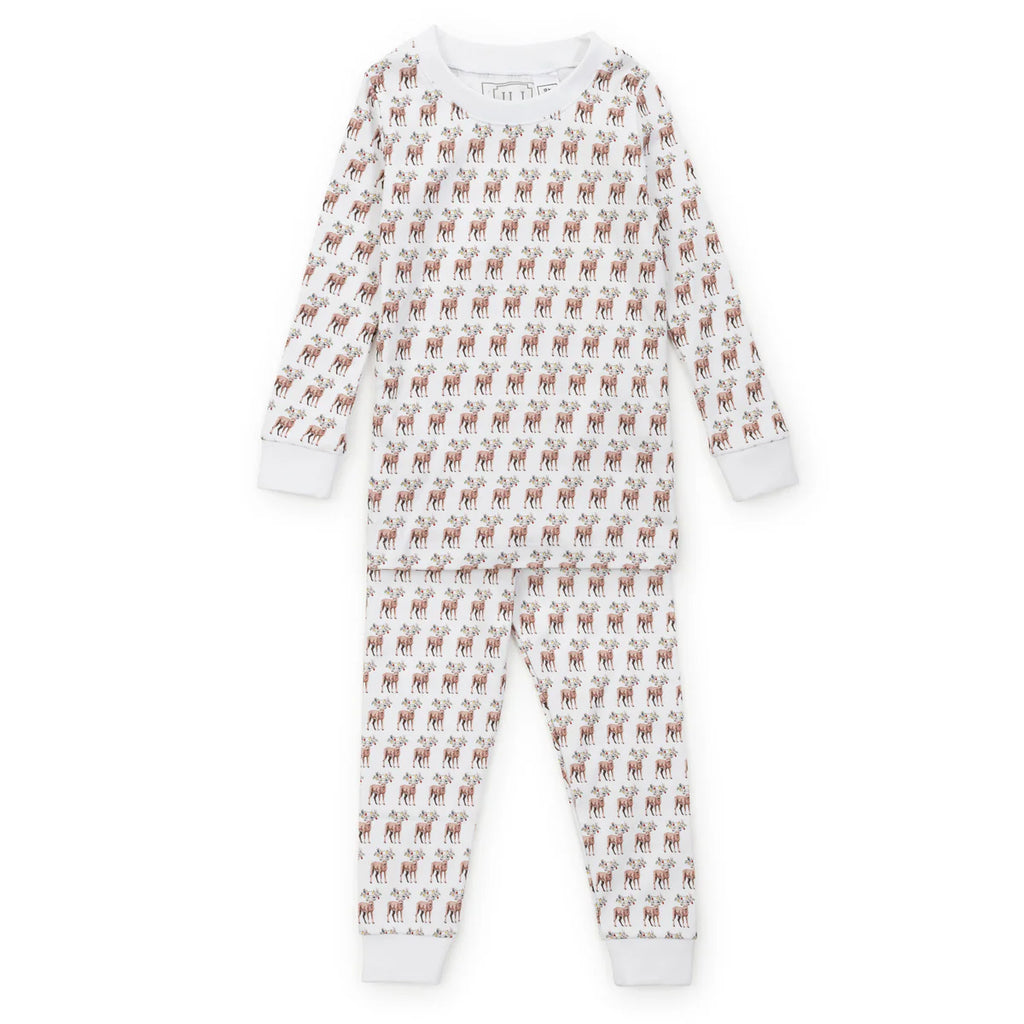 Grayson Pj Set- Festive Deer (2,4t)