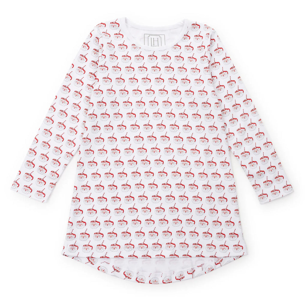 Berkeley Shirt Dress- Hot Cocoa Santa (4t)