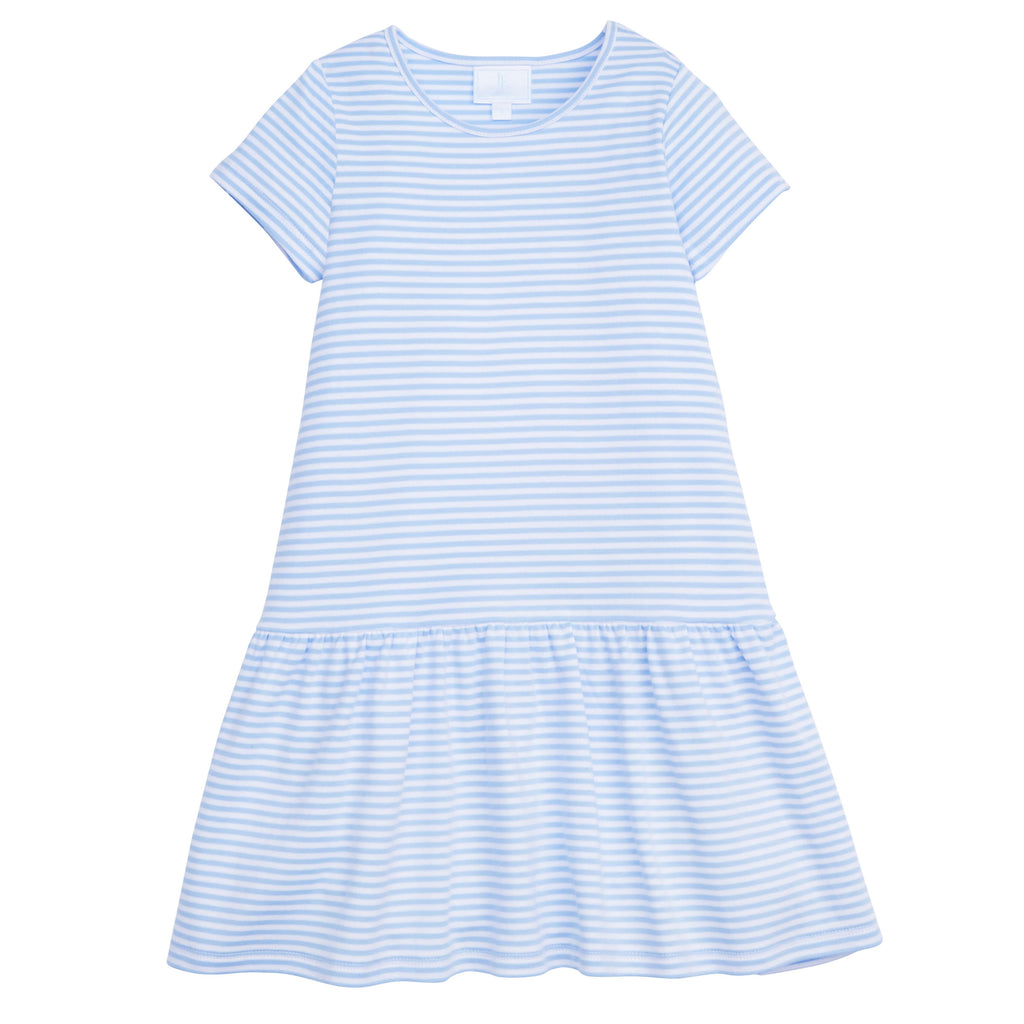 Kari T-Shirt Dress- Light Blue Stripe