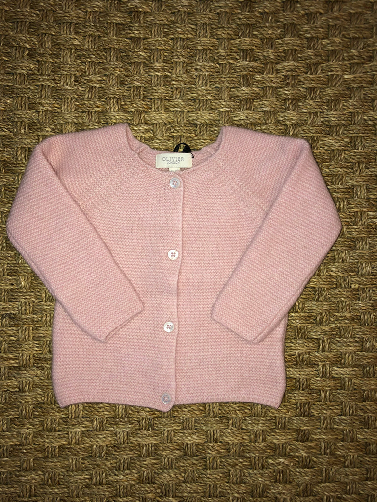 Mini Garter Cardigan Rose (2/3y rose)